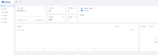 jeepay计全三方java支付系统/前后端完整源码/支持分账模式/带完整教程
